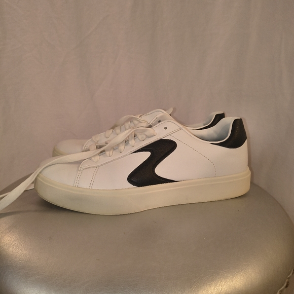 Skechers Shoes - Skechers White Sneakers with Black Accent